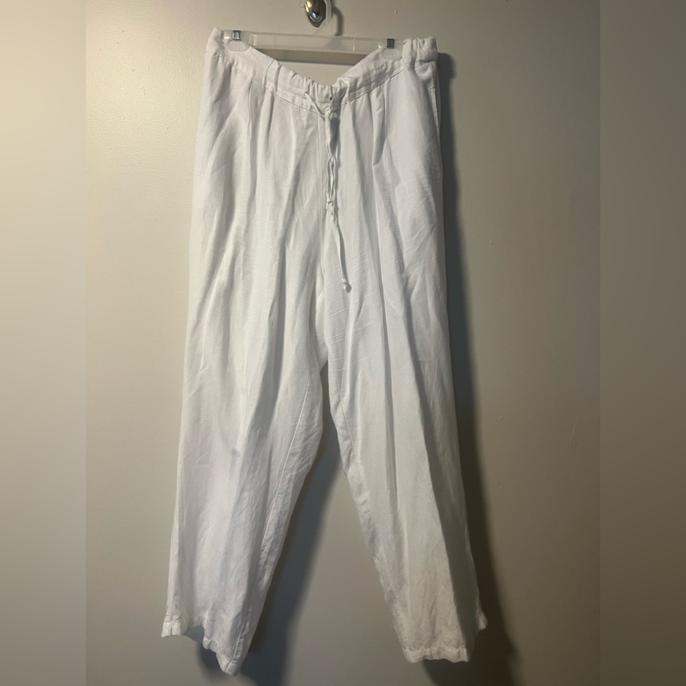 Ashley Stewart White Chinos Relaxed Fit